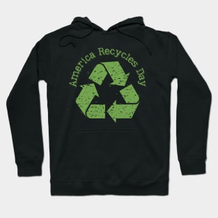 America Recycles Day green design Hoodie